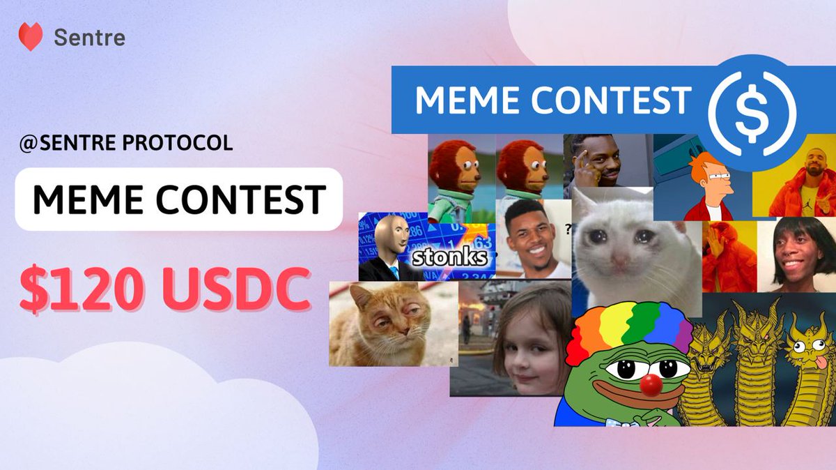 🚨 Meme Contest - End date: 13-SEPT
Enjoy your weekend getaway with a total reward 120 USDC💰🤟

15$ x5 most liked memes
20$ x 3 memes selected by Sentre

⚡️Follow &amp; retweet this tweet
⚡️Post your Meme with hashtags +2 Frens
Note: Meme needs to be related to Sen Store
#SOL #MEMES