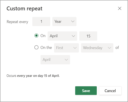 sanbss's tweet photo. The wait is over! You can now set task recurrence in #MicrosoftPlanner. Its named as 'Repeat'. 

Here is the link to the Microsoft blog. 
https://t.co/8wBQsnwSCq https://t.co/UZxahfWWte