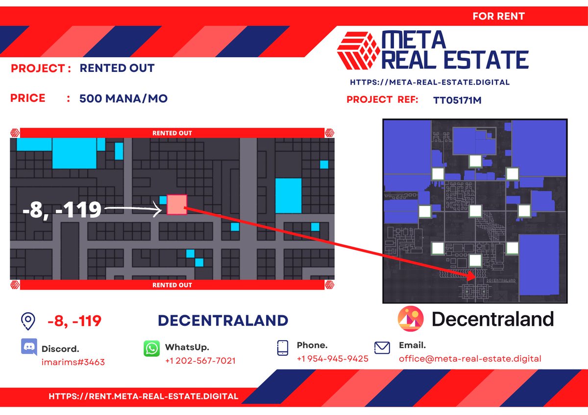 xMetaRealEstate's tweet photo. Look at what we’ve managed to rent out recently! 😉

Do you want to get your property in Decentraland rented out? 👀

Check us out! 👇

https://t.co/ljcHMBJ1Bw

#metaverse #meta #decentraland #sandbox #dcl #sandboxmetaverse #decentralandmetaverse #ethereum #crypto #eth #bitcoin https://t.co/vyMrgpasxP