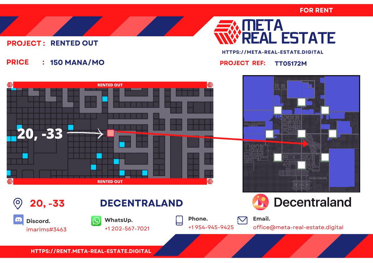 xMetaRealEstate's tweet photo. Look at what we’ve managed to rent out recently! 😉

Do you want to get your property in Decentraland rented out? 👀

Check us out! 👇

https://t.co/ljcHMBJ1Bw

#metaverse #meta #decentraland #sandbox #dcl #sandboxmetaverse #decentralandmetaverse #ethereum #crypto #eth #bitcoin https://t.co/vyMrgpasxP