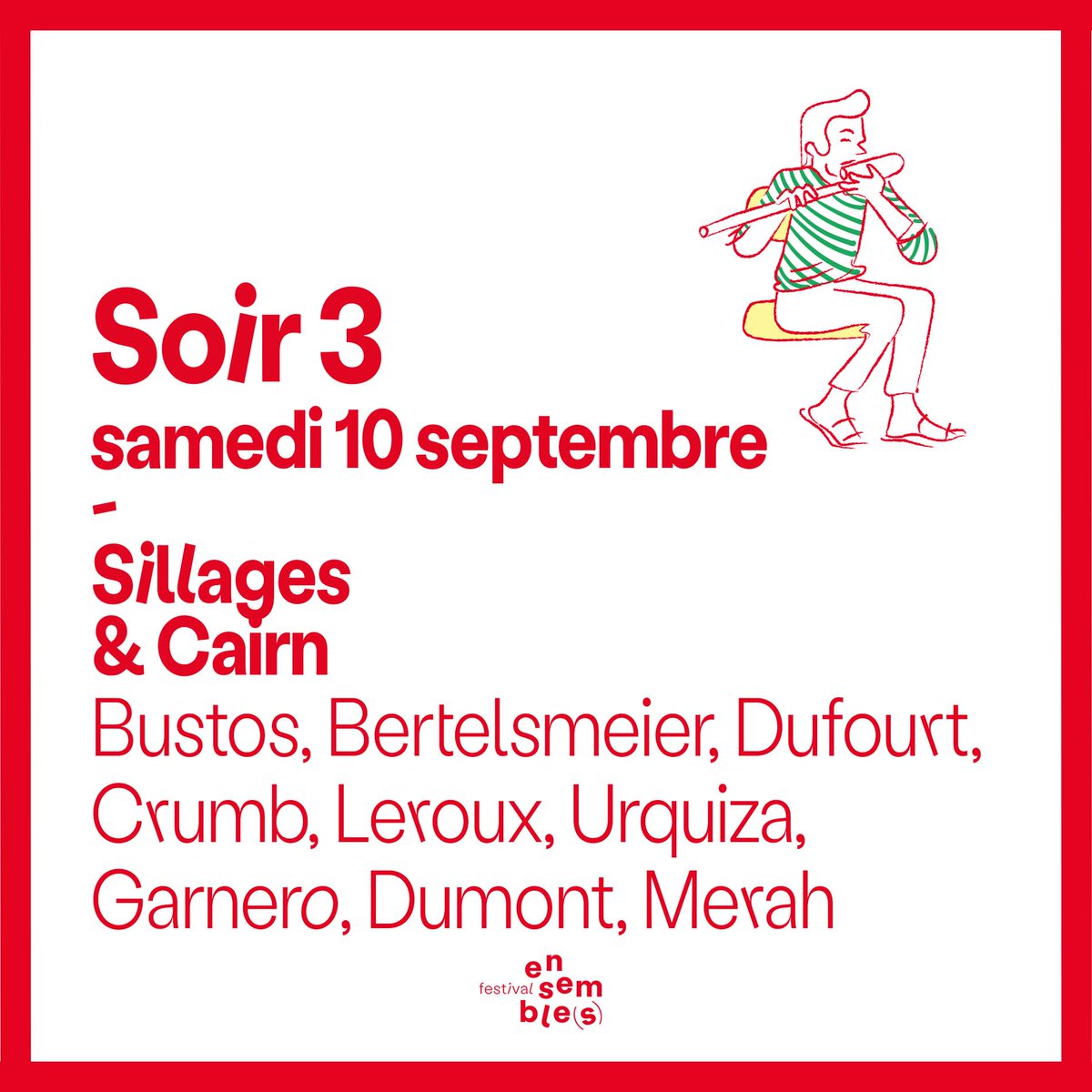 Troisième soirée au Théâtre l'Échangeur avec les ensembles Cairn et Sillages !
