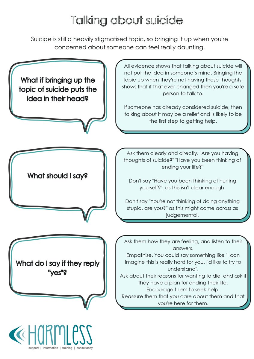lifevssuicide's tweet photo. Starting hope can be as simple as having a conversation. At @HarmlessUK, we want people to feel confident to act without it feeling too daunting.

Use our Talking About Suicide resource to create hope through action.

https://t.co/0Ds4gTBQDL #WSPD #CreatingHopeThroughAction https://t.co/cTYVhOtOKG