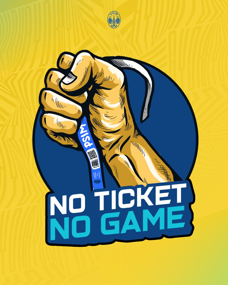 PSIMJOGJA's tweet photo. No Tiket No Game ‼️

Jangan memaksakan masuk ke area stadion kalau kamu tidak mempunyai tiket Dab, karena budaya "gratisan" dapat merugikan semua pihak! 💙

#FI9HTTOG3THER
#YAK1N
#LaskarMataram
#AYDK https://t.co/Qv2cXzmciU