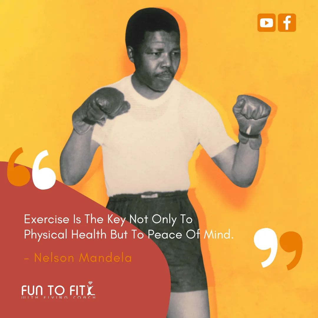 ThuliZG's tweet photo. Exercise offers a way for you to get physically fit but also in the process allows you to think clearer and be more at peace within your mind.

#NelsonMandela #PhysicalHealth #Peace #Exercise #FunToFit https://t.co/bU2G7jHFTH