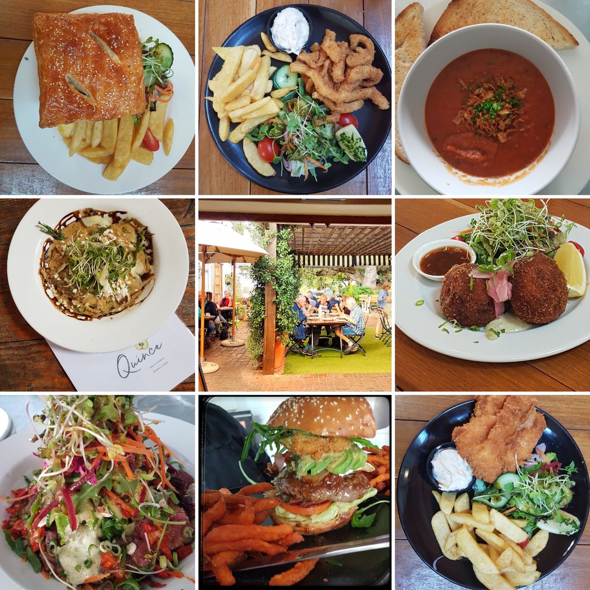 Been to Quince Restaurant and Deli in Diep River at Little Orchard Nursery.  Beatiful environment and delicious food