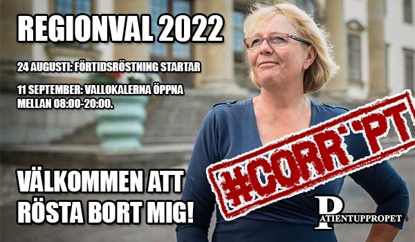 patientuppropet's tweet photo. REGIONVALET: I morgon kan du äntligen göra den här kvinnan arbetslös och kasta ut kärringen från Region Stockholm i Landstingshuset på Hantverkargatan 45 i Stockholm. #röstabortkärringen
@patientuppropet 
https://t.co/ZItBwfdjBo
#svpol #svenonius #valet2022 https://t.co/evR6HVIAJn