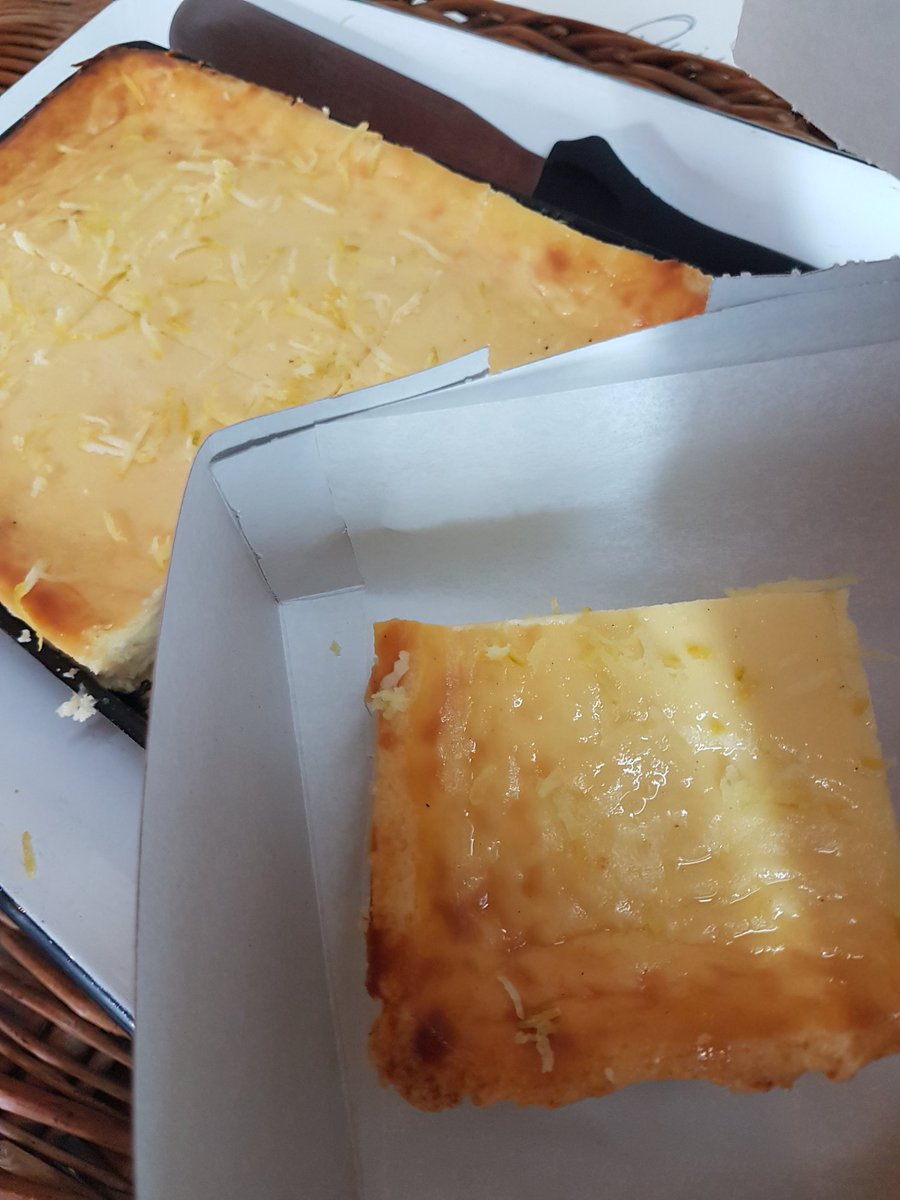 Clotted cream baked cheese cake slice...in the Deli at Quince Restaurant