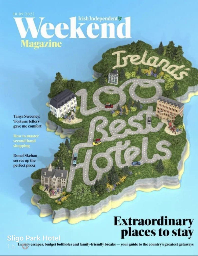 sligoparkhotel's tweet photo. Ireland's 100 Best Hotels🎉 We are absolutely thrilled to be listed in the 100 Best Hotels. Great read Pol 'O Conghaile with some lovely recommendations. https://t.co/WAj3L0ijto https://t.co/WAj3L0ijto Travel #IndoWeekend #hotindo100 @poloconghaile https://t.co/lgzCBhoMDt