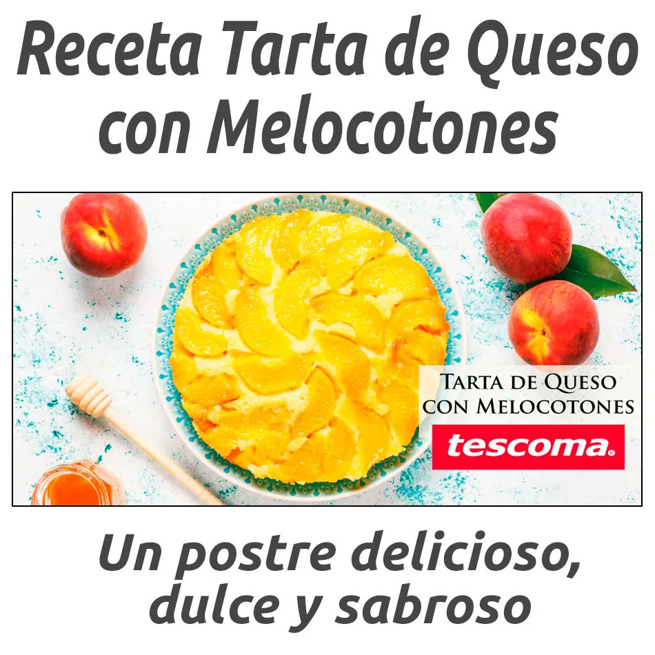 hosteleriaenvlc's tweet photo. Receta Tarta de Queso con Melocotones
Un postre delicioso, dulce y sabroso
https://t.co/ev0Wn2FwJ1
@Tescoma #Tescoma #HosteleriaEnValencia #RecetaTartaDeQuesoConMelocotones #TescomaEspaña #RecetasDeCocina #RecetasDePostres #RecetasDulces #RecetasCaseras #RecetasConQueso https://t.co/L9TczAKg3j