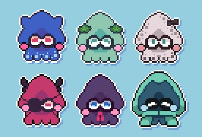 more splatoon squids >v> 
