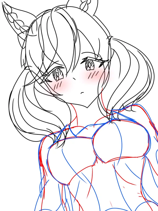 wip1枚目:公式私服2枚目:彼ワイシャツ3枚目:ノースリーブニットどれにしようかな... #ナイスネイチャ 