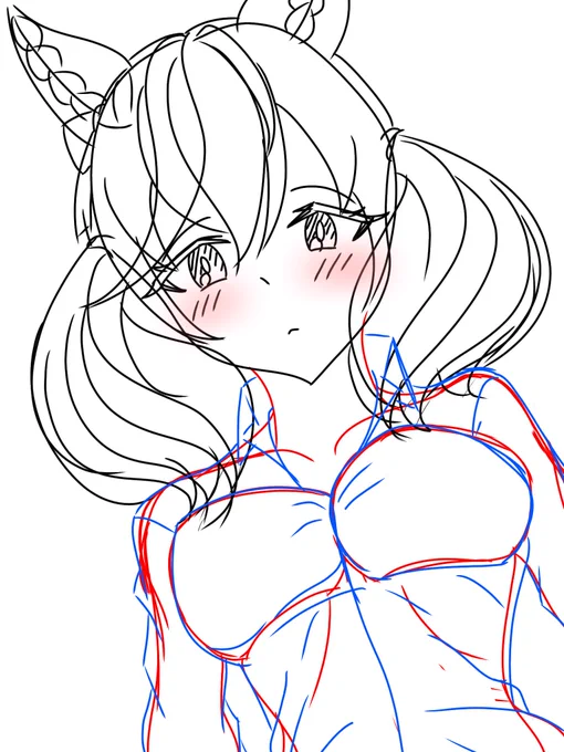 wip1枚目:公式私服2枚目:彼ワイシャツ3枚目:ノースリーブニットどれにしようかな... #ナイスネイチャ 