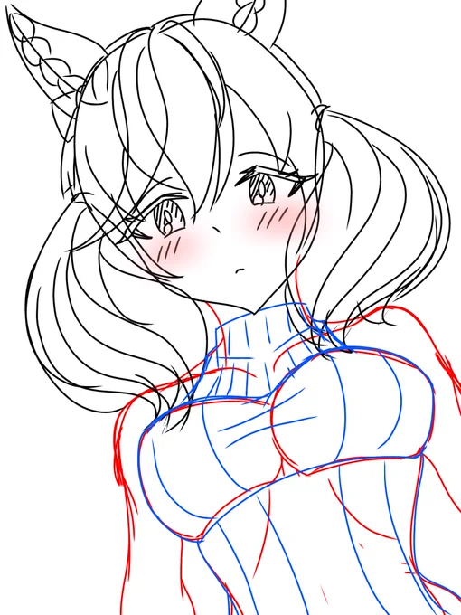 wip1枚目:公式私服2枚目:彼ワイシャツ3枚目:ノースリーブニットどれにしようかな... #ナイスネイチャ 