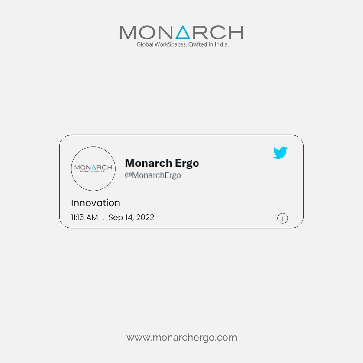 MonarchErgo's tweet photo. One word that keeps us going - Innovation.
Every little thing we do reflects on our consistent and constant strive to keep upgrading our products to stay on par with the latest innovations.

#monarchergo #trendingpost #trending #twitter #twittertrend #innovation #upgrading https://t.co/ZwqfmrCCEh