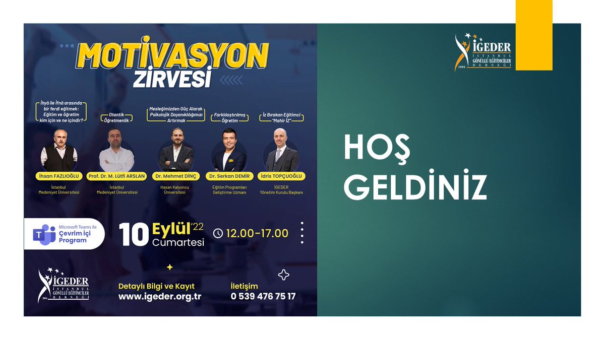 igeder's tweet photo. Motivasyon Zirvemiz Başladı #igeder #igederöğretmenakademi #igedermotivasyonzirvesi https://t.co/Ud2ia17Ofd