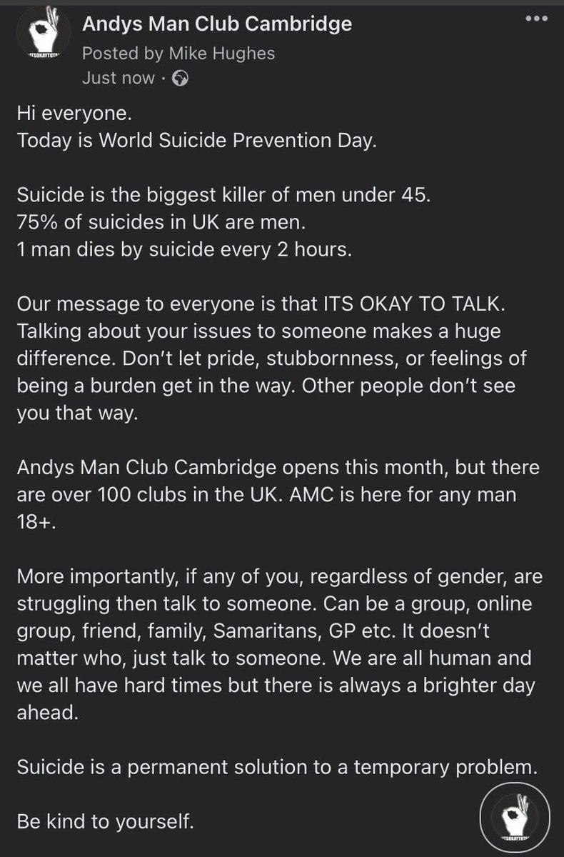 On world suicide prevention day, please remember the power of checking in with others. It can make SUCH a difference.  

#WorldSuicidePreventionDay2022