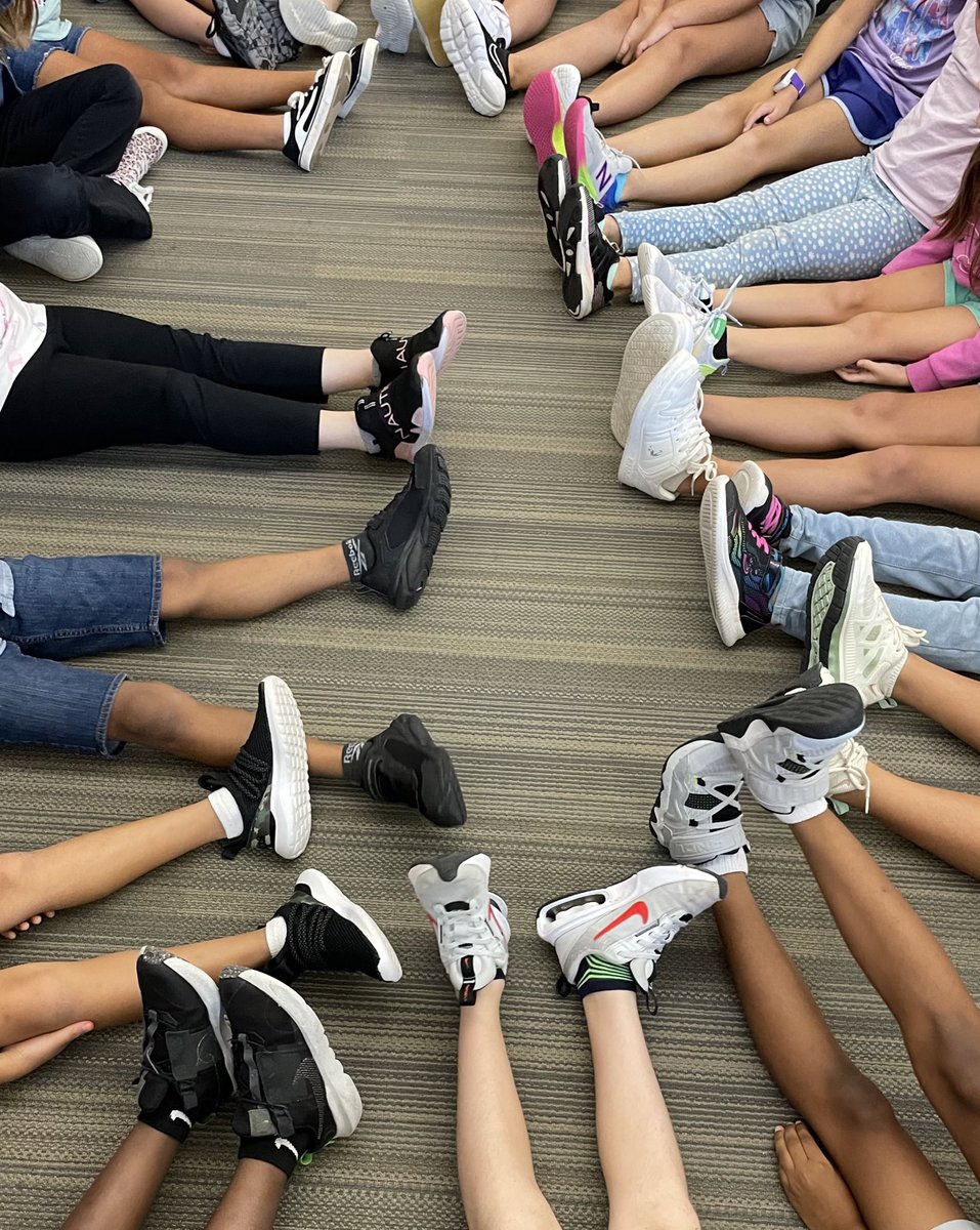 The highlight of my day at school yesterday-the complement circle.A student complements another student based on a positive character trait, who then says thank you, crosses their legs, and chooses another S to complement. They were so kind &amp; genuine, I might have 🥲 #kleinfamily