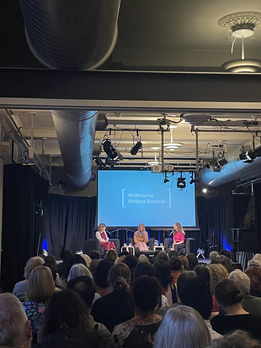 ShanWValentine's tweet photo. Another fantastic &amp; powerful panel today at @MelbWritersFest with @AmyRemeikis and @Marson_Katrina “Australia’s Reckoning with sexism and misogyny” #MWF22 @wheelercentre https://t.co/kZmnQBfPal