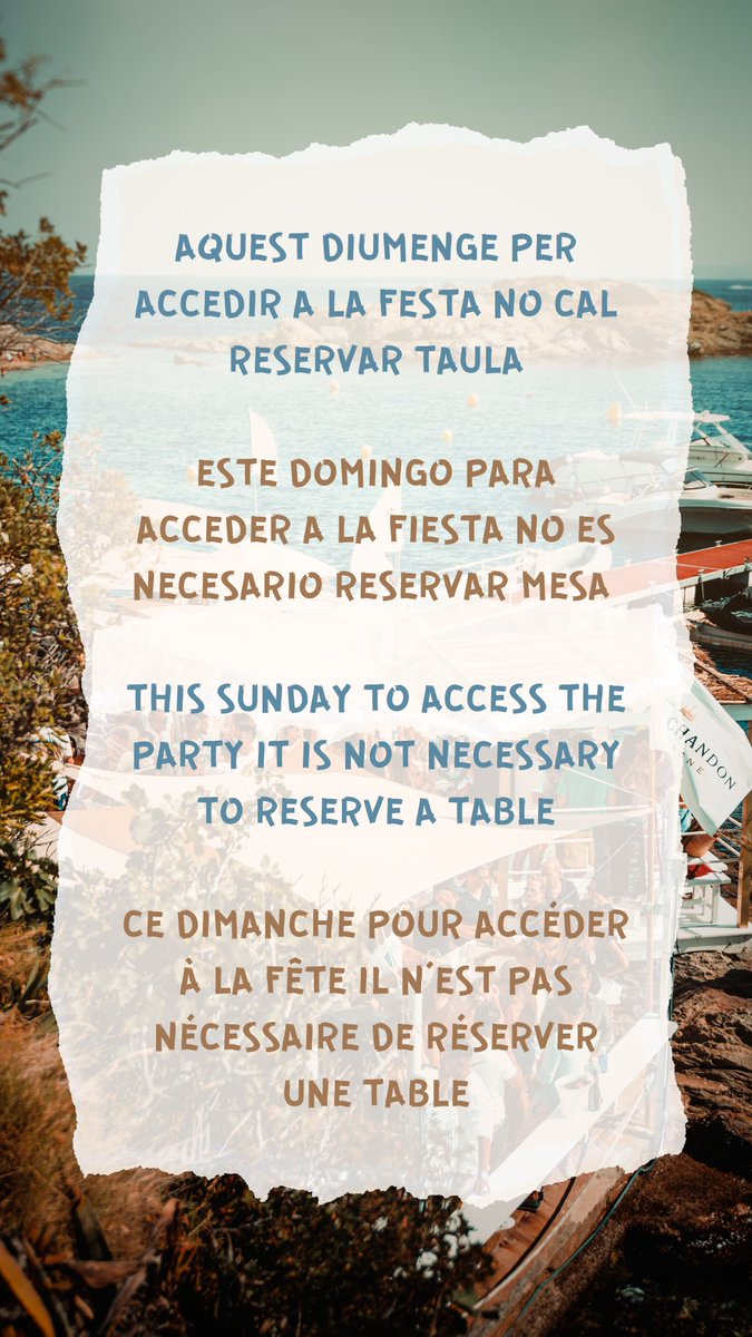 elPirataClub's tweet photo. LA PENÚLTIMA! 🥳
CHAMPAGNE PARTY 🍾☠️
🗓 11/09 - ⏱ 16h - 20h
DJ 🎧 @RenoMaximus 
Saxo 🎷 Oskar Sax

#elpirataclub #aroses #incostabrava #champagneparty #champgneshowers https://t.co/VZVLqMMjqf