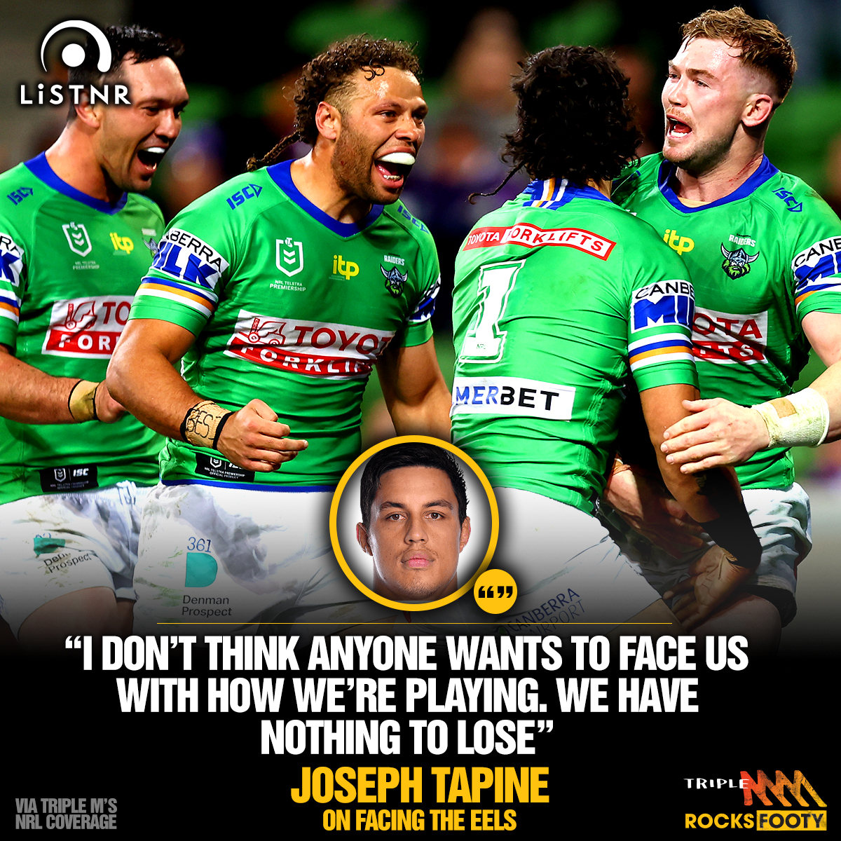 No fear! 😤

#NRLFinals #NRLStormRaiders