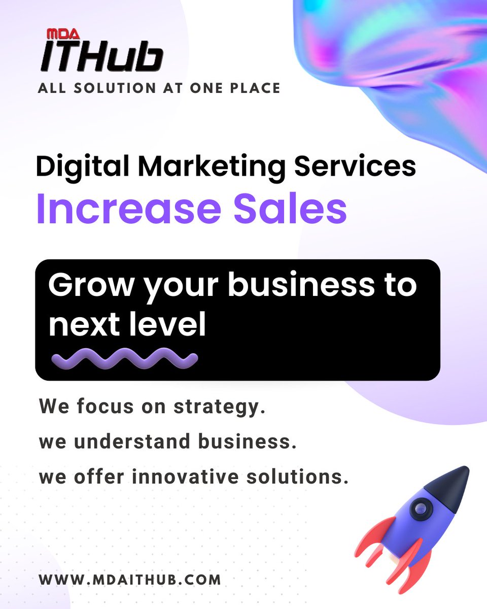 mdaithub's tweet photo. Digital marketing is the perfect sales booster 🚀 for any business.

We provide digital marketing services.

Where we understand your business and your customer behaviour and make business strategies for you. 

Contact us +91 92152-12223

Visit website https://t.co/2h9kwVbz1B https://t.co/A7KeOU1xRx