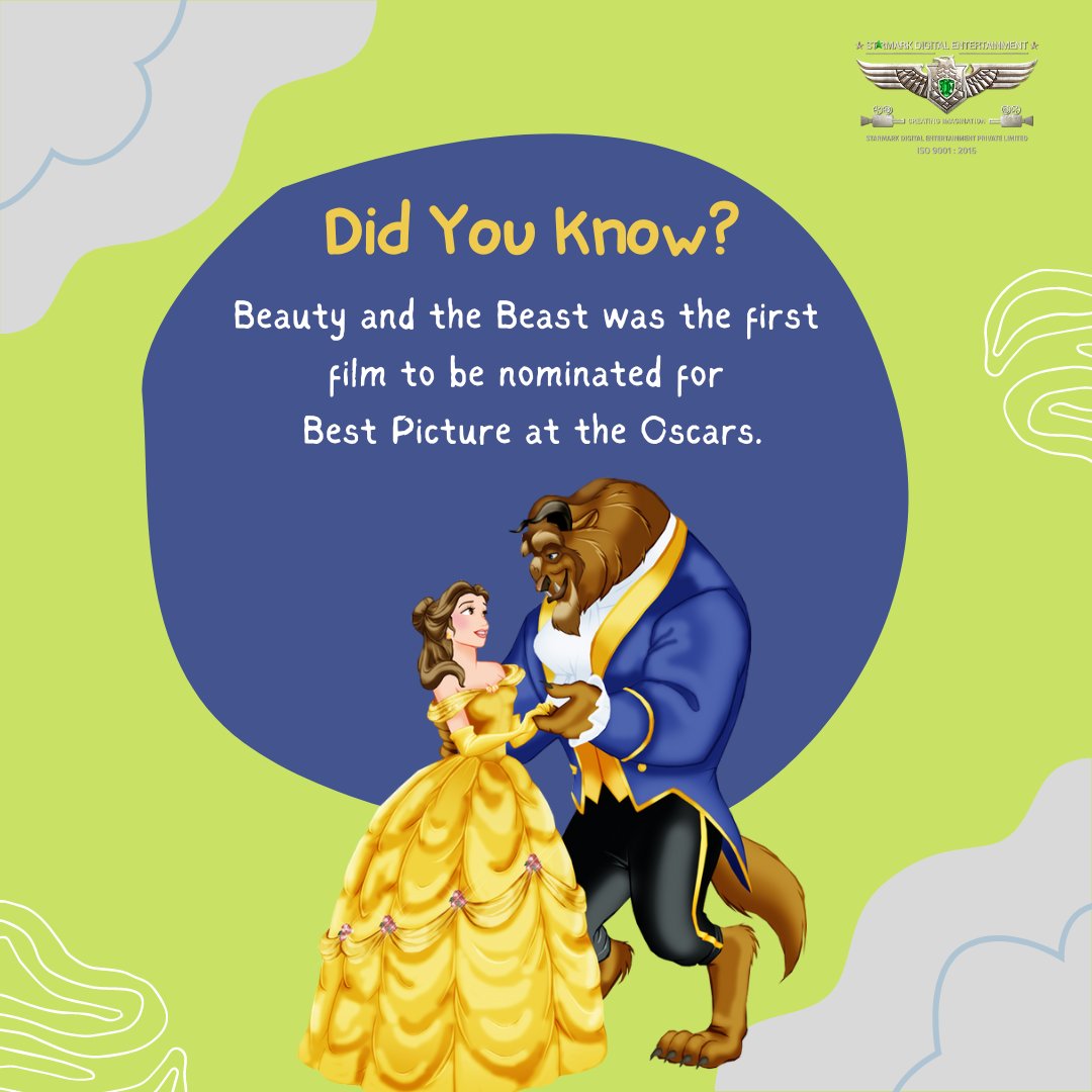 'She warned him not to be deceived by appearances, for beauty is found within.' 

#starmarkdigitalentertainment #didyouknowfacts #animationart #animation #animationfacts #beautyandthebeast #belle #disney #animationstudio #animationkolkata