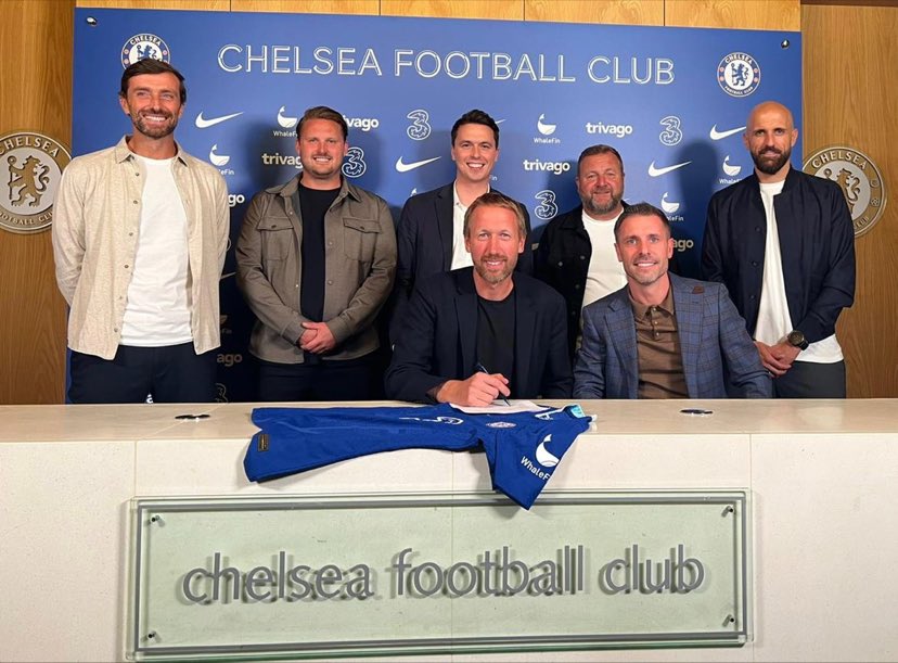 YSPCFC's tweet image. Welcome Graham Potter and his staff!!💙💙#CFC [ via @ground_guru]