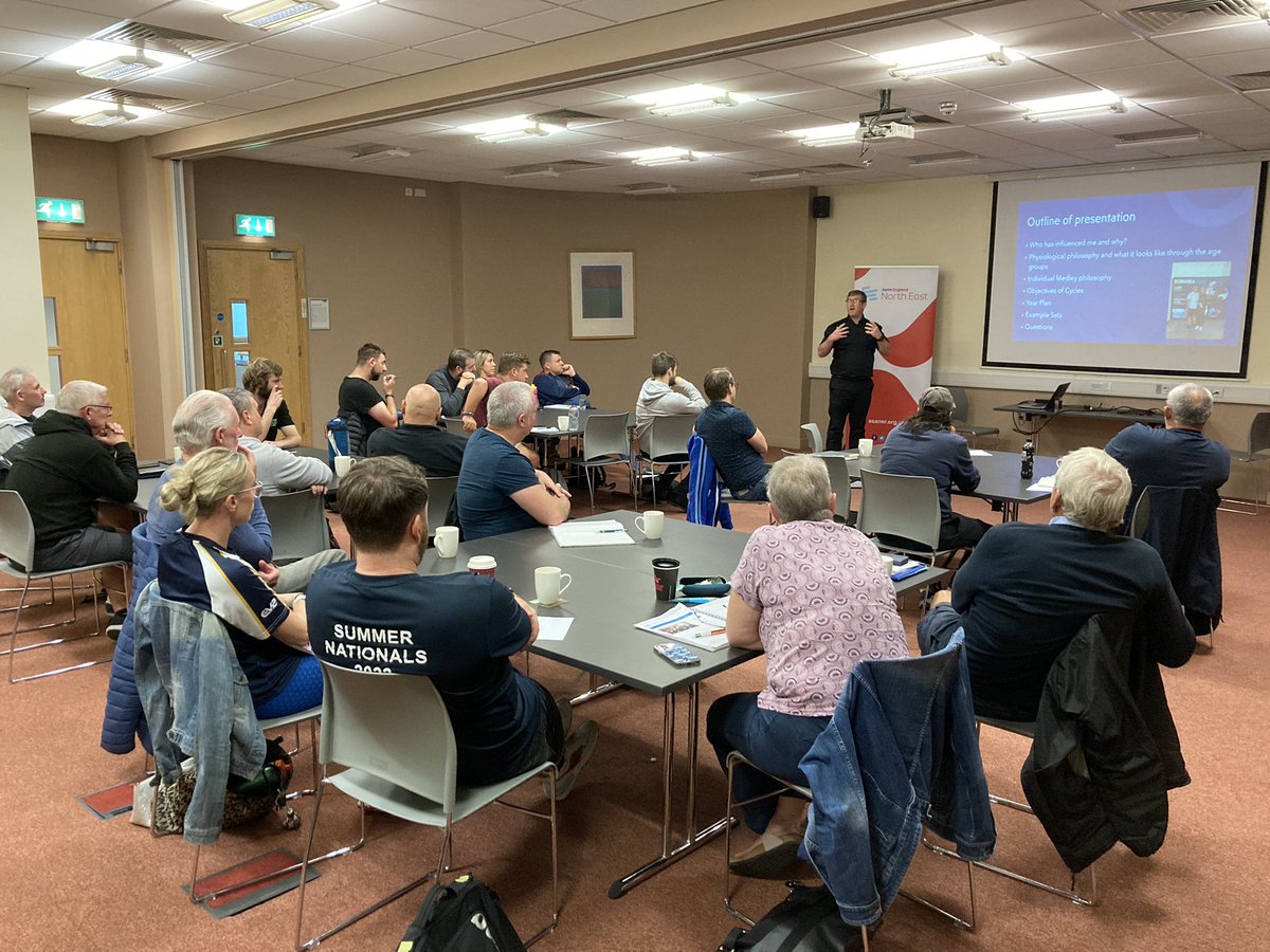 asanortheast's tweet photo. Great to see so many coaches attending the North East Region swimming coach conference today in Catterick with some great presenters from both within and outside of the region. Thanks to @SwimTecUK for supporting the day. https://t.co/LWOA7eLeXI