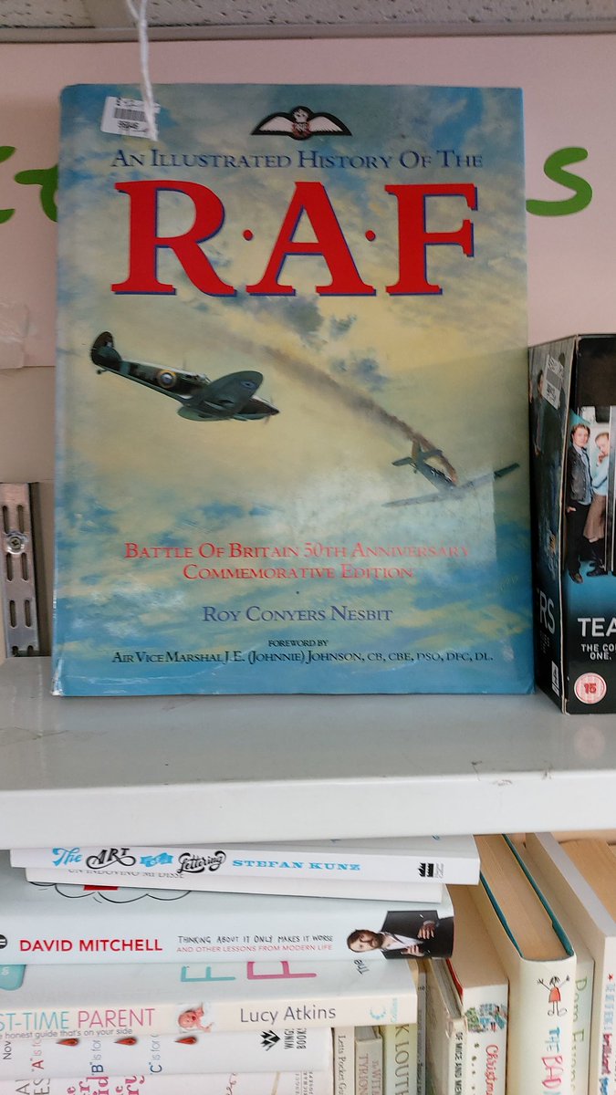 MindTunWells's tweet photo. The book 'An Illustrated History of the RAF' is sitting nicely on our shelf. Visit our Tunbridge Wells #charityshop or email us if you are interested in getting it. #preowned https://t.co/Do4rLZAtp1