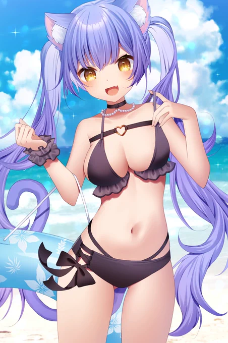 「お待たせ!この水着どうかな??」 