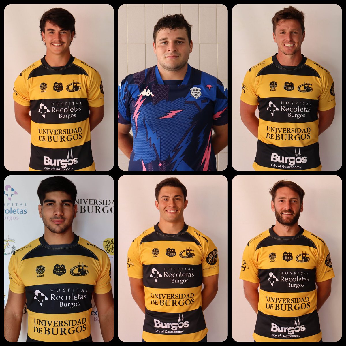 RugbyAparejos's tweet photo. Seis jugadores del Recoletas Burgos Universidad de Burgos convocados para la primera jornada de la segunda edición de la @RESuperCup
🆚️ #BrusselsDevils / 🕒 15h
📺 @rugby_europe TV
🟡⚫ N. Rocaries, Nacho Caini, Juan Zabalegui, Valentín Bustos, Pablo Rascón y Feta Casteglioni https://t.co/5rEFWsXs2F