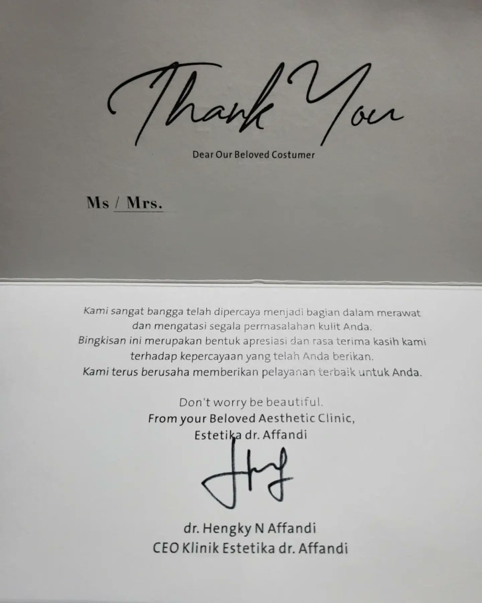 IndahOppu's tweet photo. Deeply appreciate for your thoughfull gift @klinikestetika 

#loyalmember 
#platinummember https://t.co/t3hbd7kfUX