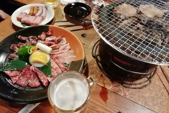 パトラの作業も終わったし(私の作業はまだまだあるが)ヤフオクで小金も入ったんで打ち上げと称して焼き肉。この後未だ仕事あるけど。 