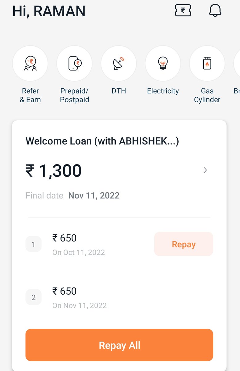 Raman847302's tweet photo. Today's my first loan #truebalance https://t.co/bVmxzWjwtO