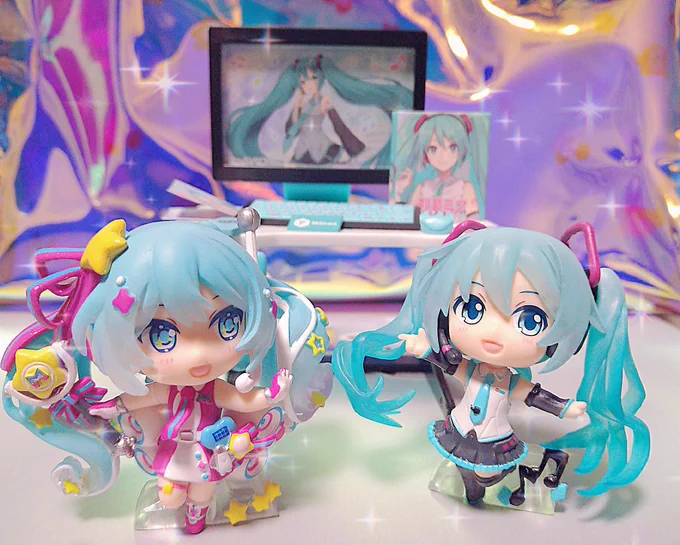 めっっちゃかわいいミクさんの玩具を手に入れて大喜びかわいすぎる〜 