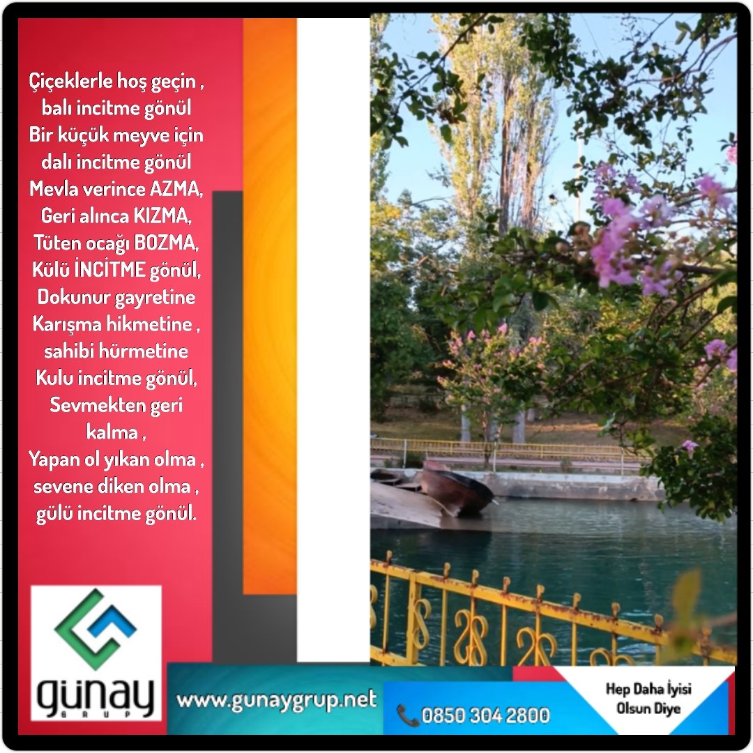 GunayGrup28's tweet photo. Yapan ol yıkan olma,sevene diken olma,gülü incitme gönül.
#incitme
#incitmegönül
#kuluincitme
#güzelyer
#aramak
#güzelleştir
#güzelleştiren
#güzelleştirir
#mutluhaftasonu
#diliyoruz
#karadenizde
#umutluyuz
#güzelsözler
#anlamlısözler
#bugüncumartesi
#bugündeyaşıyoruz
#cumartesi https://t.co/cSeegRN8zZ