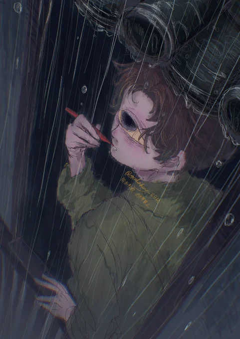 雨模様#絵描きさんと繋がりたい 