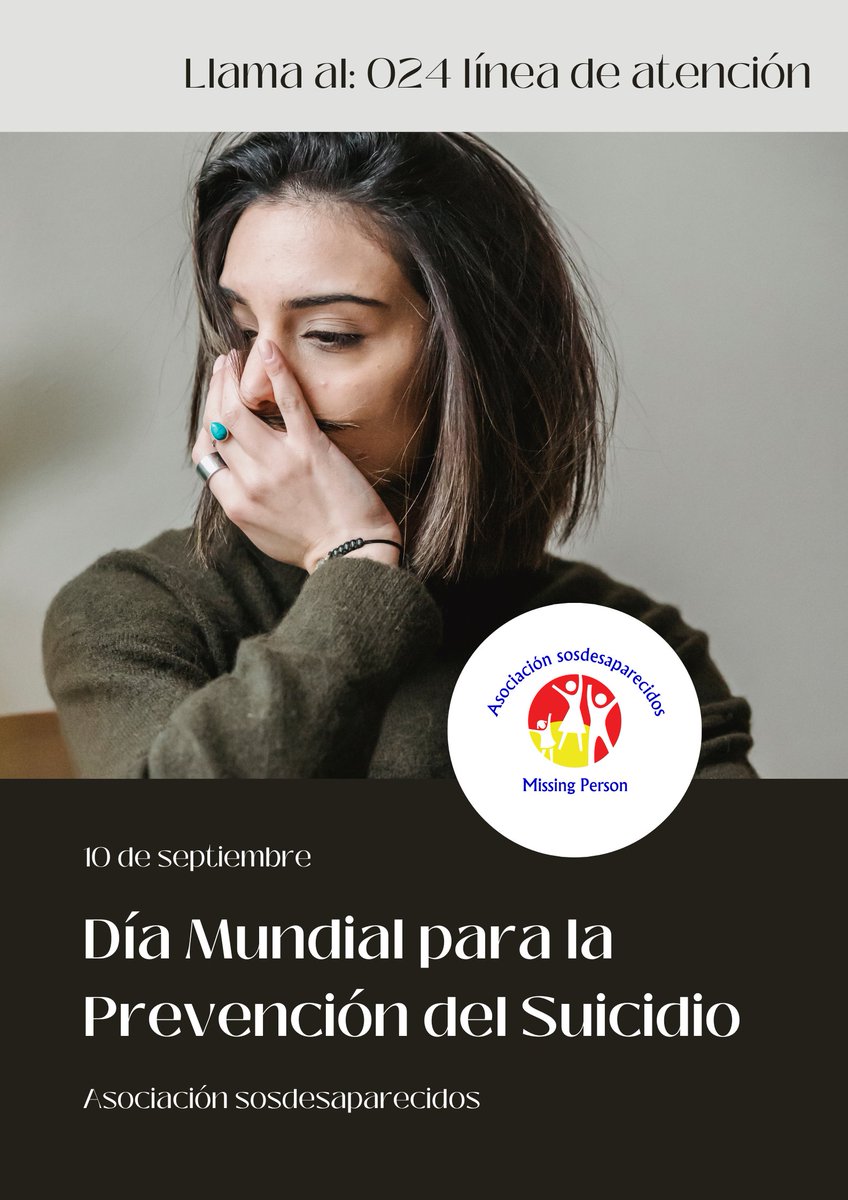 sosdesaparecido's tweet photo. Más de 60 personas desaparecidas, fueron localizadas fallecidas al suicidarse.
 El #suicidio es un problema de salud pública

📞Si necesitas ayuda, llama al 024. Es gratuito, confidencial y accesible
#DiaMundialPrevencionSuicidio https://t.co/uVaxnsorQR