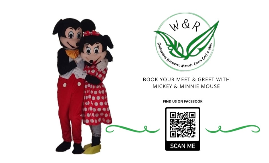 W_R_Events's tweet photo. 🤩Mickey &amp; Minnie Mouse Mascot Hire🥳

Mickey &amp; Minnie Mouse are available for doorstep meet and greets, photo opportunities &amp; other celebration and event commitments.

- Birthdays
- Baby Shower / Gender Reveals
- Seasonal Celebrations
- &amp; more

For more information drop us a DM https://t.co/VNehSszno8