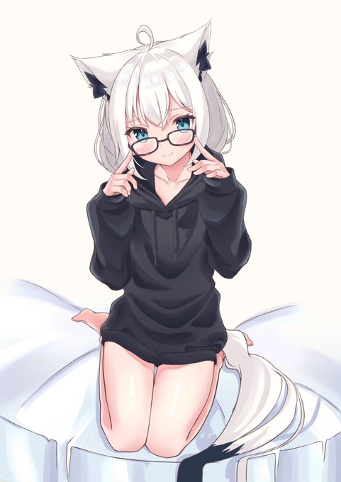 眼鏡フブちゃん描いてます!可愛い! 