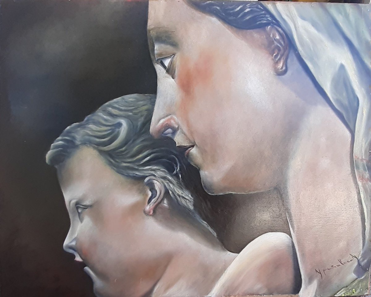 artpenalver's tweet photo. Felicidades Maravillas. Oleo sobre bastidor de madera 85X65CM. https://t.co/jwdMFE3Wp0