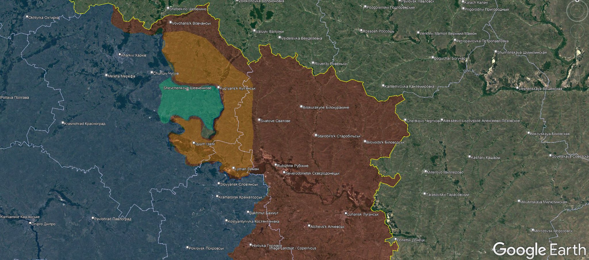 (((Tendar))) on Twitter: "Full Russian collapse in this orange area