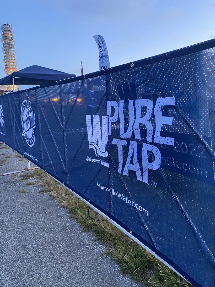 kelleydsmith's tweet photo. Morning view. Louisville Pure Tap 5K. Let’s do a race that starts and ends where you’re drinking water begins, at Louisville Water. 😊🚰 #PureTap5K https://t.co/qncF47Txks