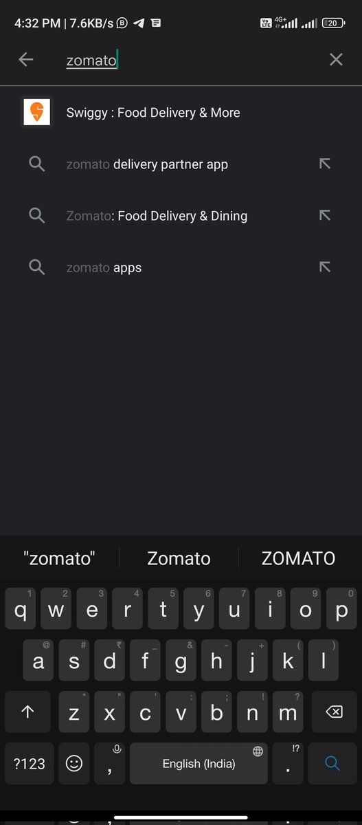 indresh_tweets's tweet photo. Ohh I was searching for @zomato and ended up downloading @Swiggy . @zomato you should work on your SEO's probably 🙂. Well thanks @Swiggy for the food. I liked it. #zomato #swiggy https://t.co/QGIDr6X1fE