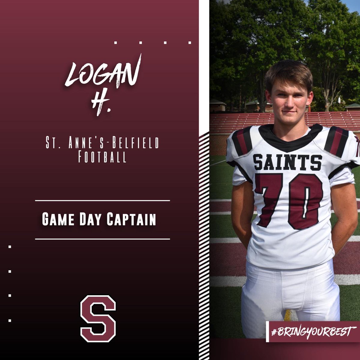 STABFootball's tweet image. It’s Game Day for the Saints!

Congratulations to game day captain, Logan H. He has served the team with humility and been willing to play multiple positions on offense and defense.