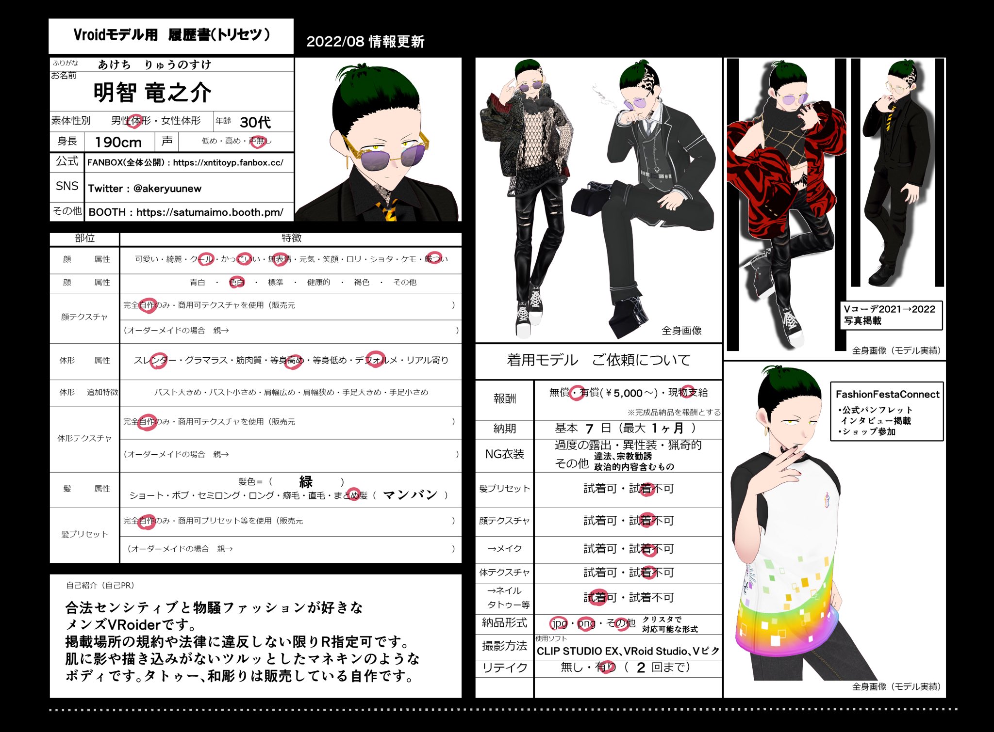 Vモデル　【キャラ固定】 Vモデル 【キャラ固定】