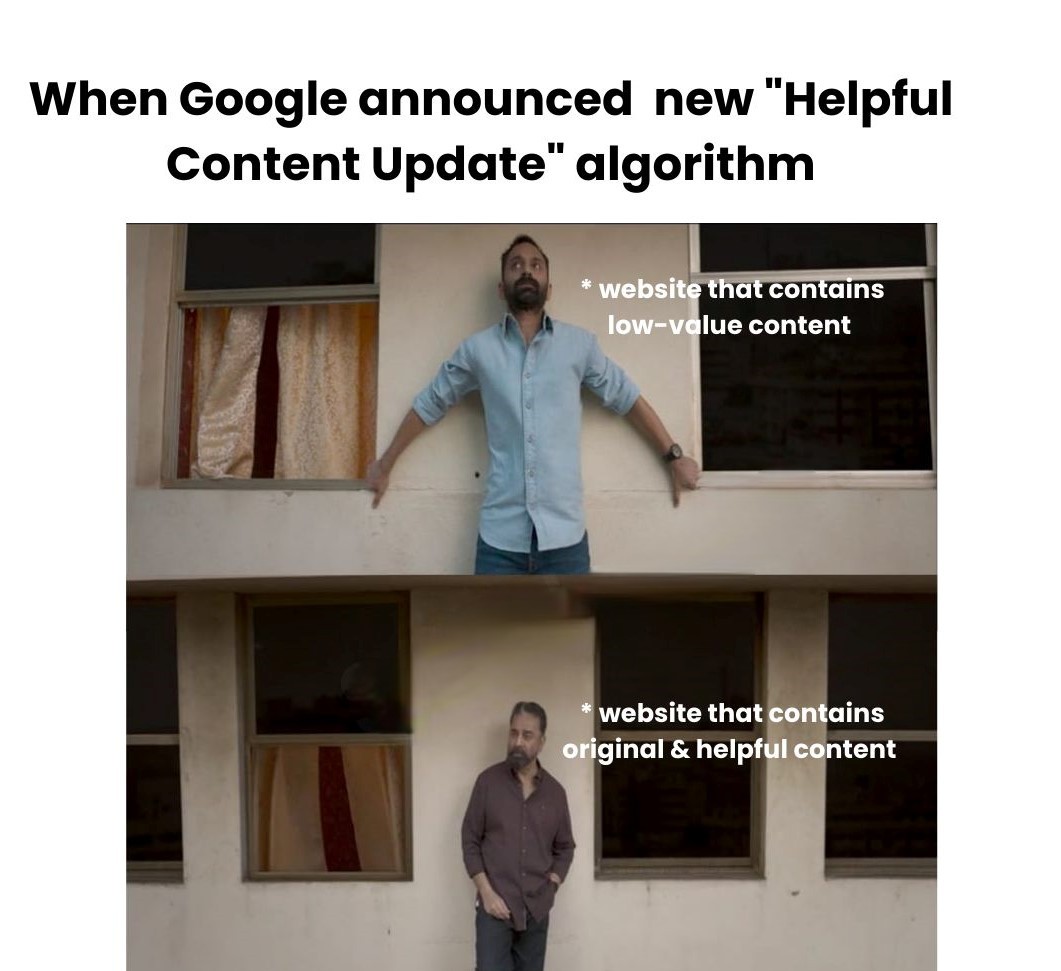 seoserviceinind's tweet image. Boost your website&apos;s visibility in style with Helpful content😎
For queries contact: +919717686168, or Email: anubhav@seoserviceinindia.co.in.
#helpfulcontentupdate #googlehelpfulcontentupdate #googleupdate2022 #seoserviceinindia #seo #seoservices #seomeme #seomemes #SeoTips