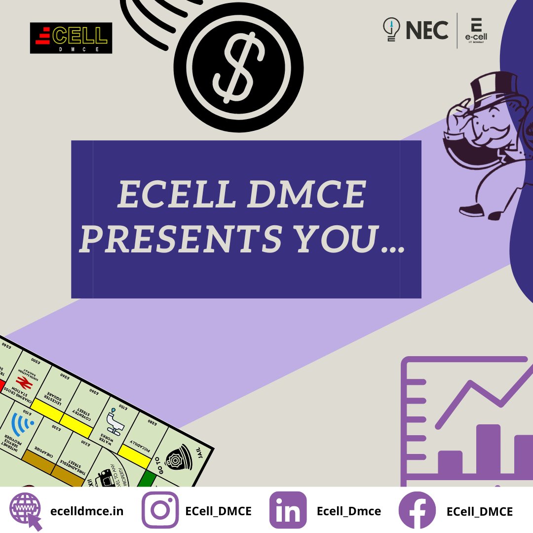 Ecell_DMCE's tweet photo. We've got something brewing!
Tune in with us to know more...⏳

#Duopoly #duopolysimplified #duopolygame #ecell #ecelliitbombay #ecelldmce #ecellineverycollege #nec #nececelliitbombay #necineverycollge #icebreaking #motivation #competition #iitbombay #startup #startupseries https://t.co/kVemA3ZqIy