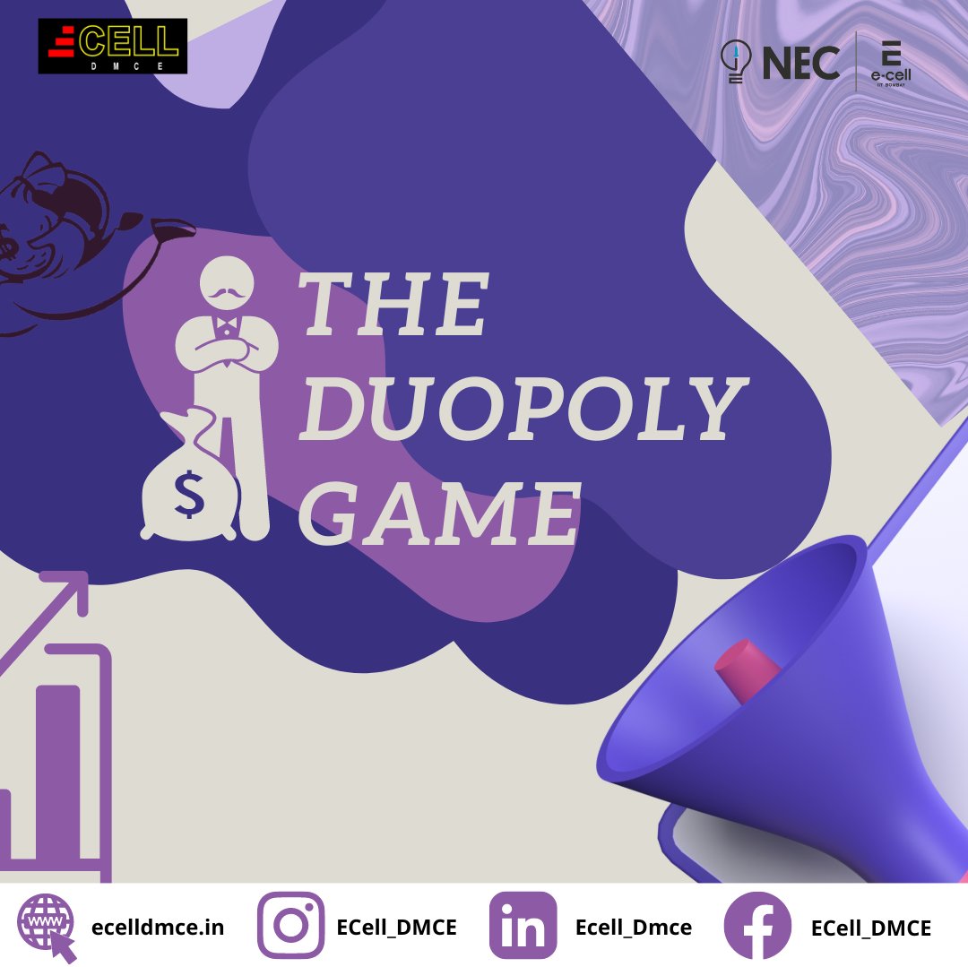 Ecell_DMCE's tweet photo. We've got something brewing!
Tune in with us to know more...⏳

#Duopoly #duopolysimplified #duopolygame #ecell #ecelliitbombay #ecelldmce #ecellineverycollege #nec #nececelliitbombay #necineverycollge #icebreaking #motivation #competition #iitbombay #startup #startupseries https://t.co/kVemA3ZqIy