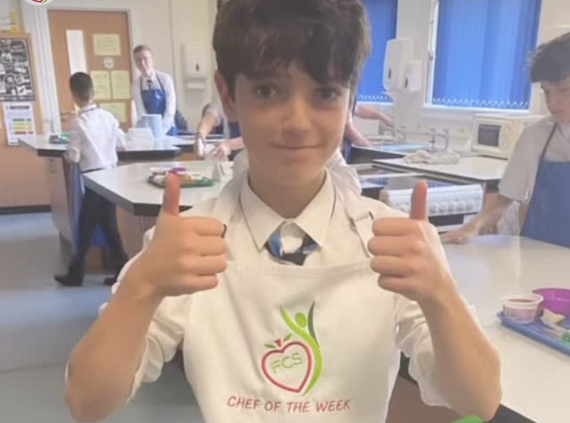 BishopbriggsFCS's tweet photo. Chef of the week apron is a hit in FCS!! #promotingpositiverelationships https://t.co/jJS4XKPl0e